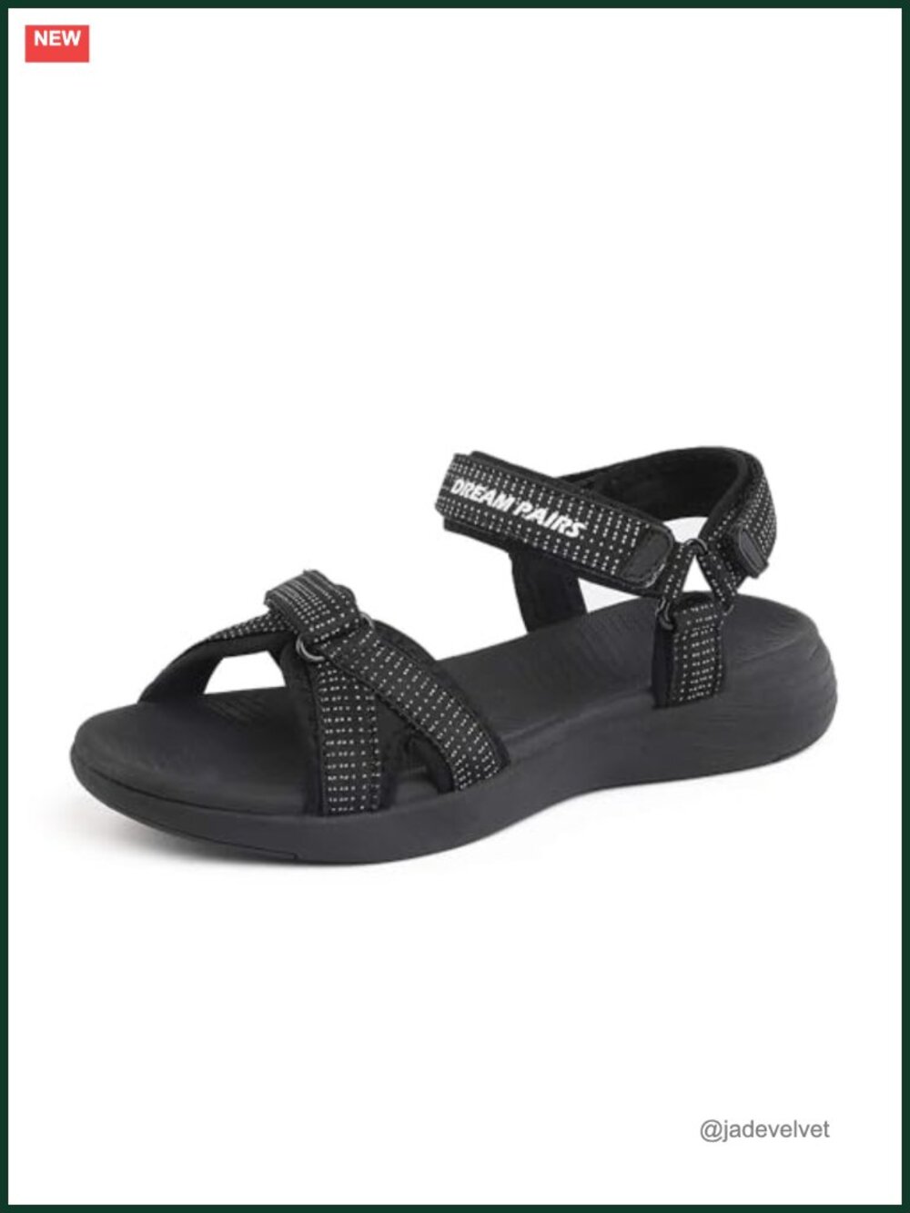 Athletic Hiking Sandals for Women with Arch Support Hook & Loop Closure